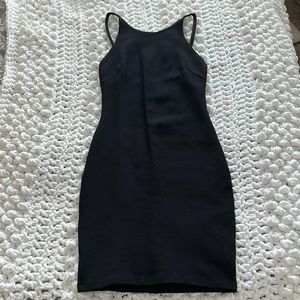 Lulu’s Black Bodycon High Neck Dress XS